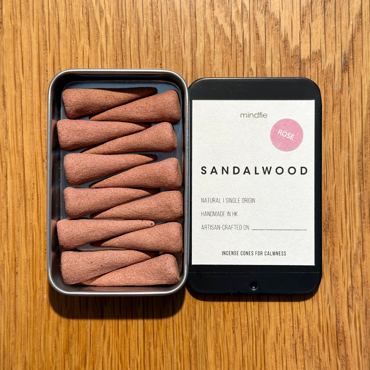 【檀香木x玫瑰】手工塔香 Sandal Rose Incense Cone