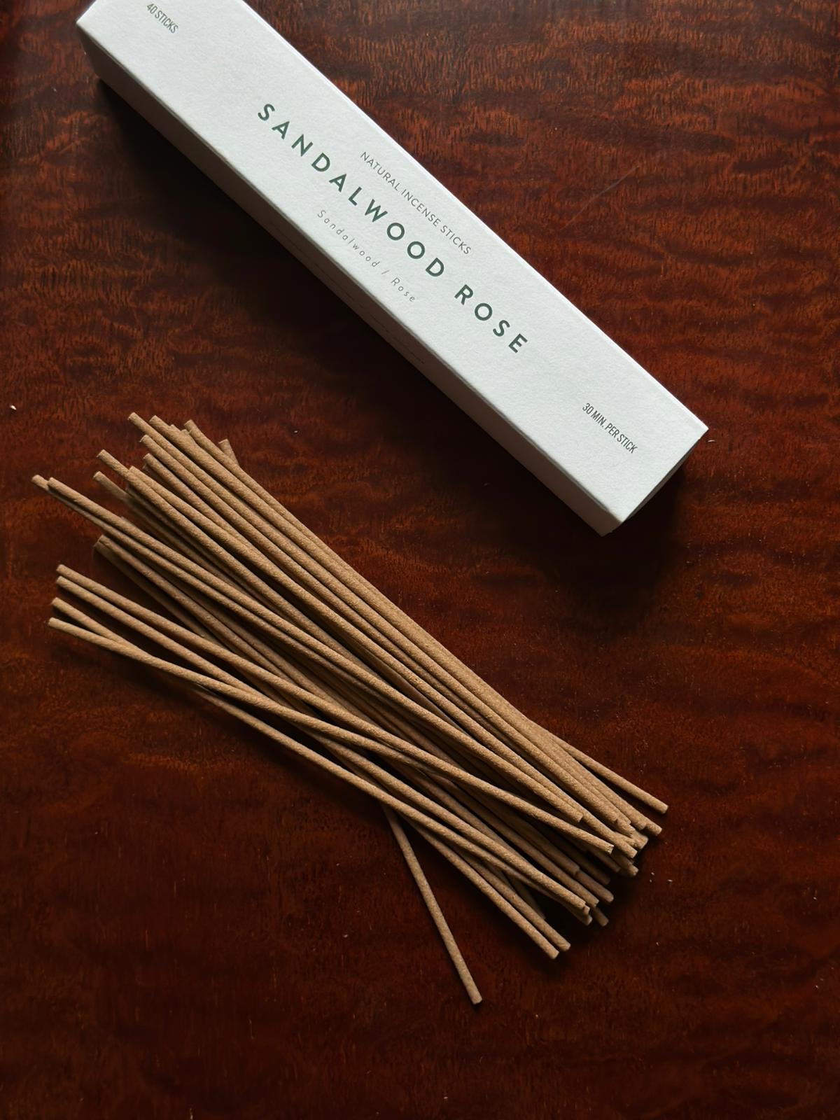 檀香木玫瑰手工線香 