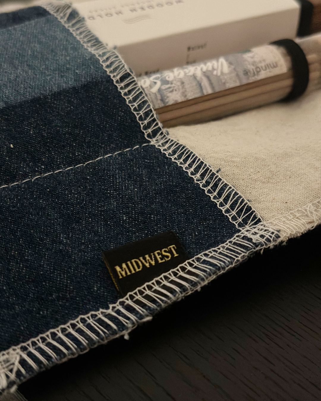 【Vintage Soul】Denim Pouch Set (mindfie GOODS X 美華氏 Midwest Vintage)