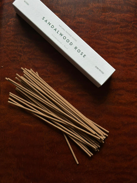 【檀香木x玫瑰】手工線香 Sandal Rose Incense Stick